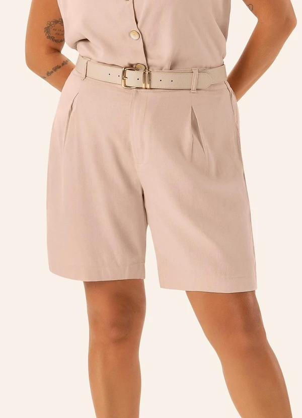 Secret Glam - Bermuda Feminina Plus Rosa