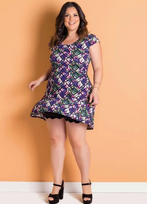 Marguerite - Short Anágua Preta Plus Size Marguerite 3