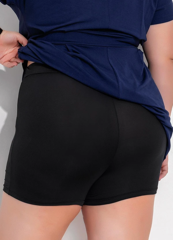 Marguerite - Short Anágua Preto em Malha Fria 2
