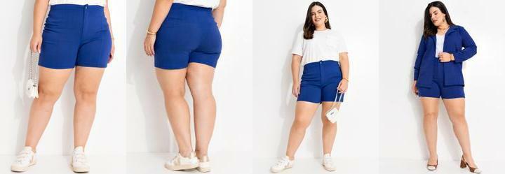 Short Azul em Bengaline