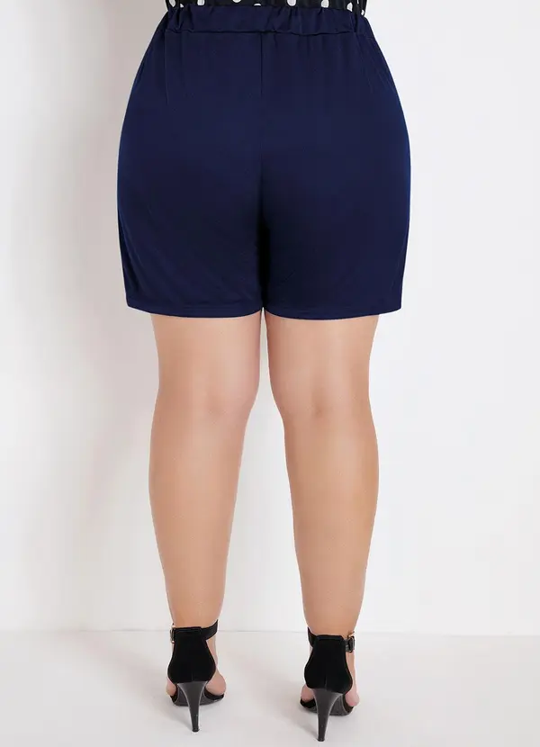 Marguerite - Short Azul Marinho em Malha 2