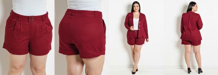 Short Bord Plus Size