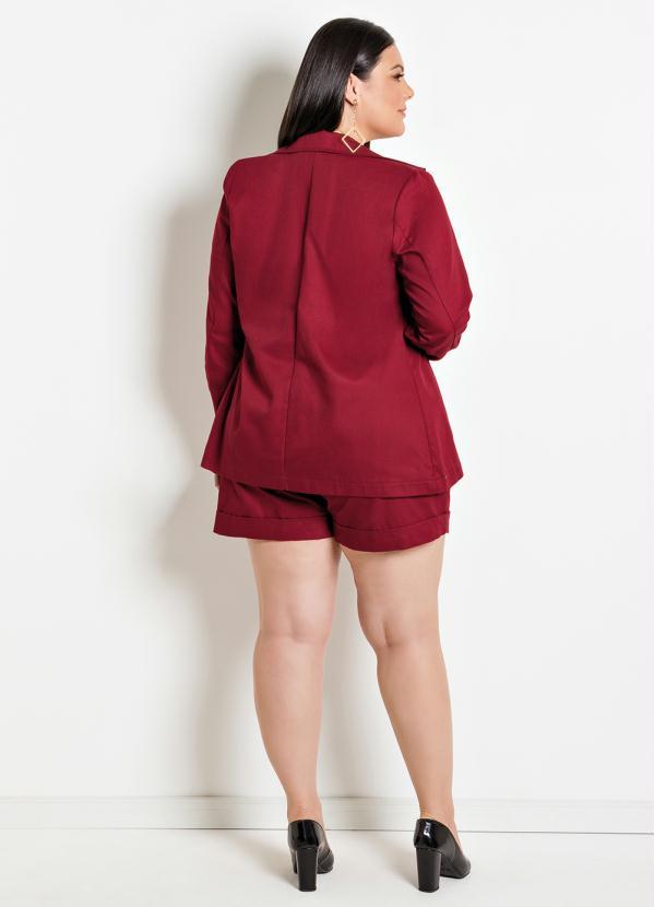 Marguerite - Short Bordô Plus Size 4