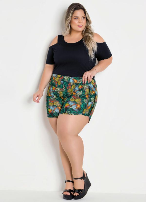 Marguerite - Short Boxer Casual Floral Plus Size 3