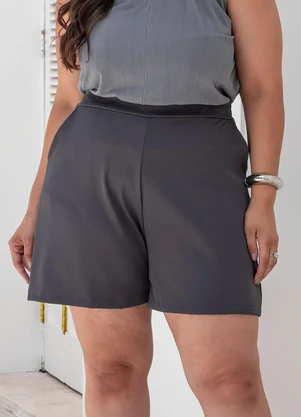 Marguerite - Short Cinza em Alfaiataria - MARGUERITE