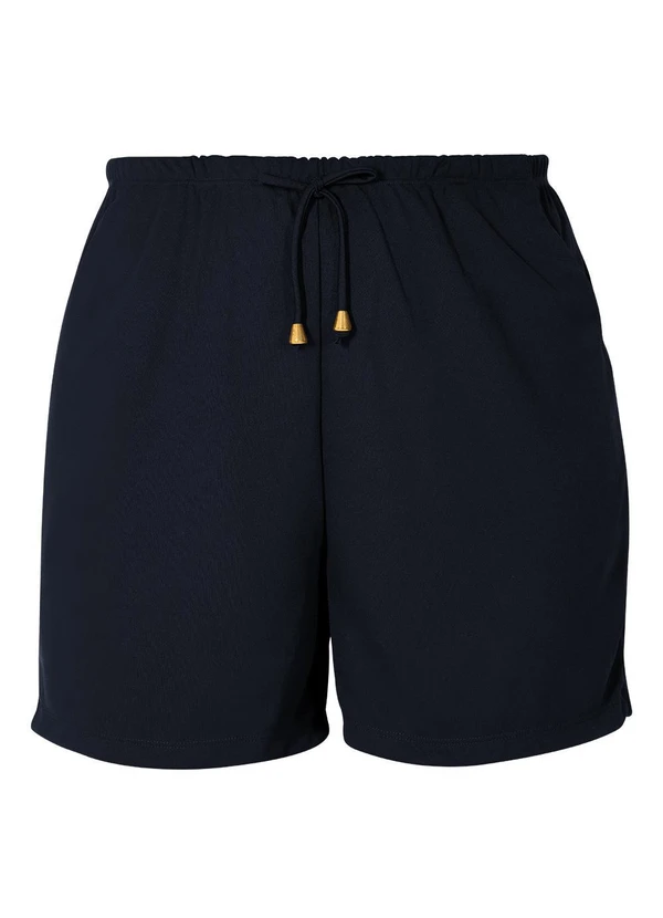 Marguerite - Short com Amarração Preto Plus Size 7