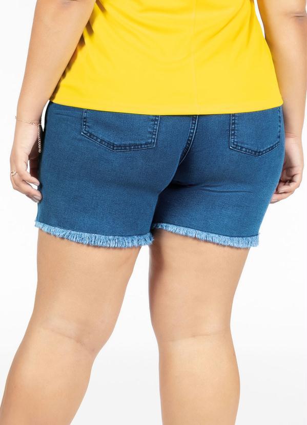 Marguerite - Short Desfiado Jeans com Faixa Plus Size 6