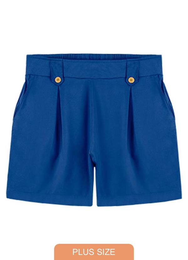 Rezzato - Short Estilo Alfaiataria Adulto Plus Azul 1