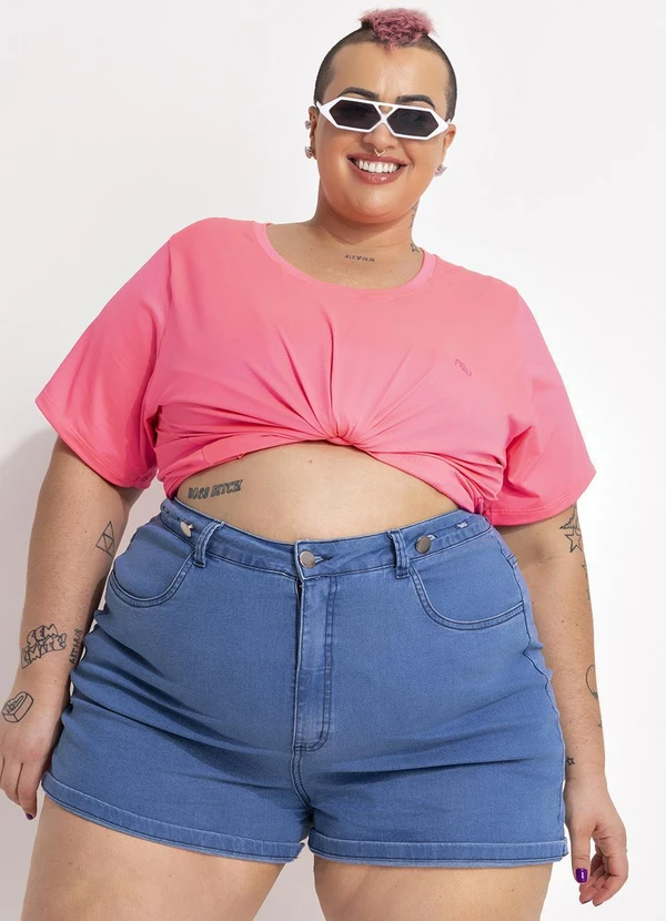 Marguerite - Short Jeans Médio com Cintura Ajustável 16