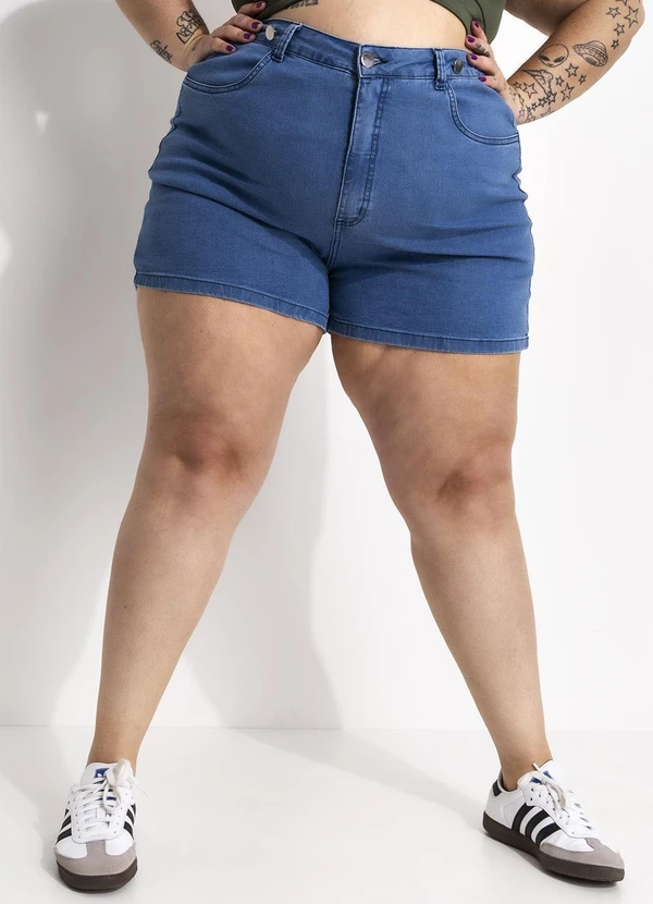 Marguerite - Short Jeans Médio com Cintura Ajustável 8