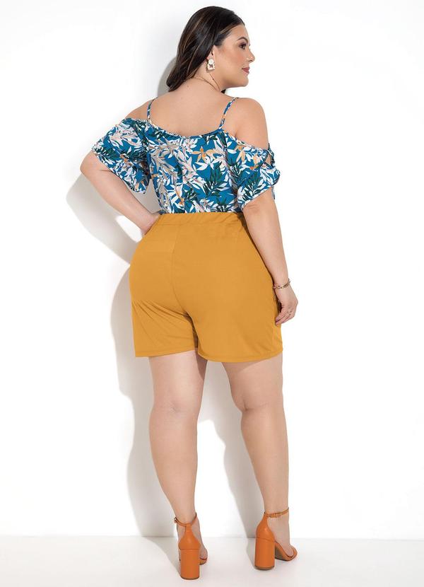 Marguerite - Short Mostarda em Malha 4