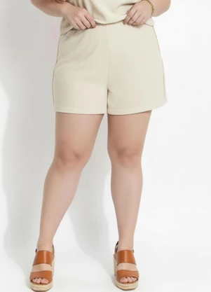 Marguerite - Short Natural em Moletinho - MARGUERITE