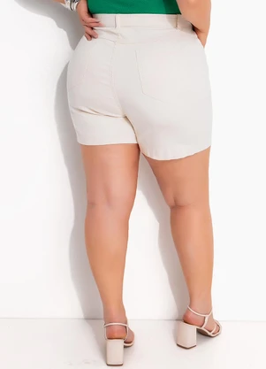 Marguerite - Short Off White em Jeans - MARGUERITE