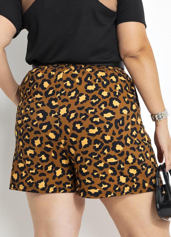 Marguerite - Short Onça em Malha de Viscose 5