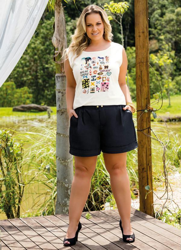 Marguerite - Short Preto de Alfaiataria 3