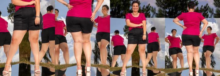 Short Preto em Malha e Cirr