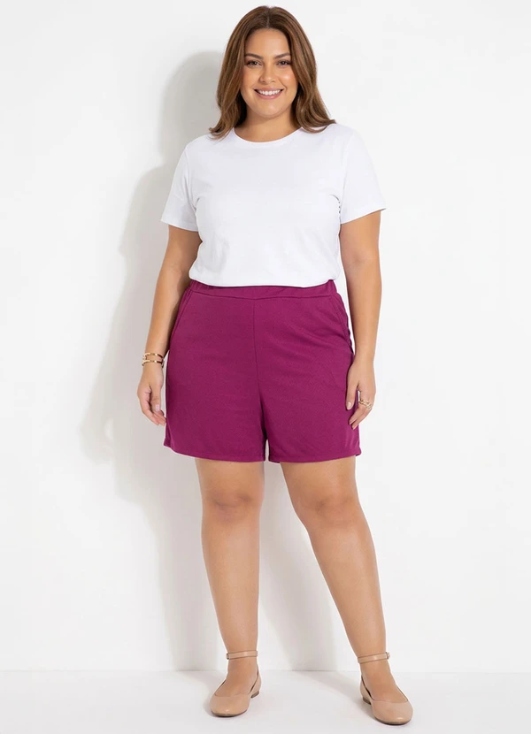 Marguerite - Short Púrpura em Malha 3