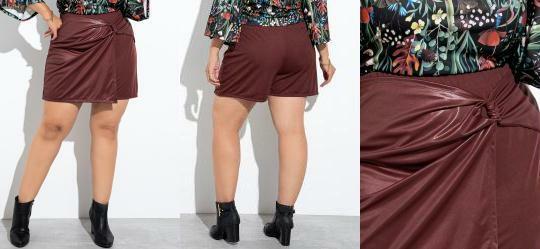 Short-Saia Marrom em Cirr