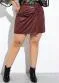 Marguerite - Short-Saia Marrom em Cirrê - variação: Marrom