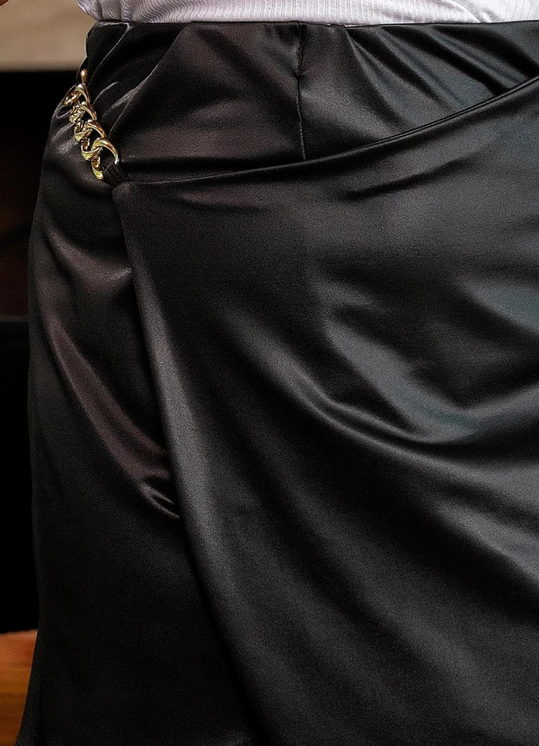 Marguerite - Short Saia Preto em Cirrê 5