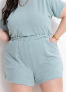 Short (verde menta) em malha de tric�