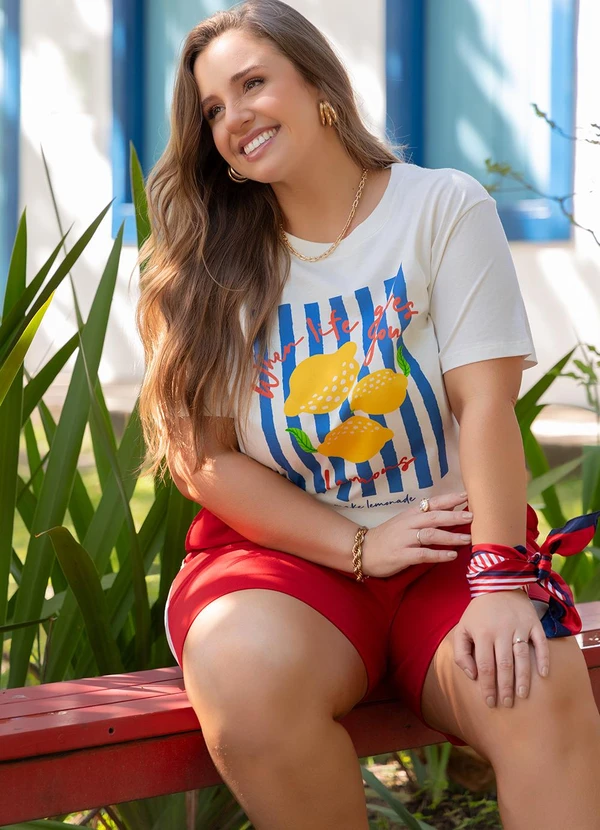 Marguerite - Short Vermelho em Malha Crepe 6