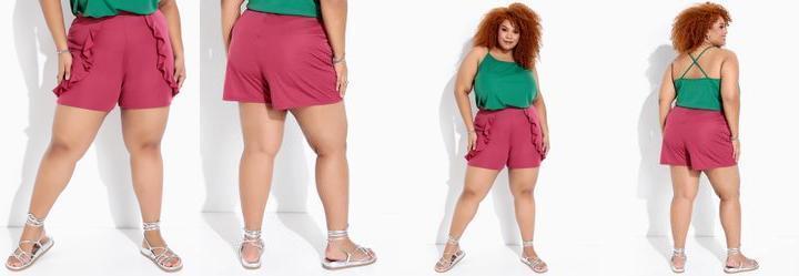 Short Vinho em Malha