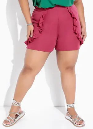 Marguerite - Short Vinho em Malha - MARGUERITE