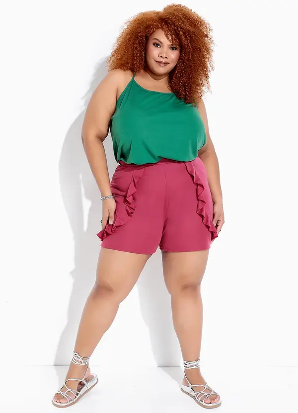 Marguerite - Short Vinho em Malha 3