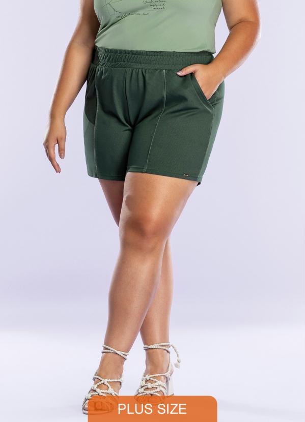 Maelle - Shorts Comfy com Bolsos Verde 1