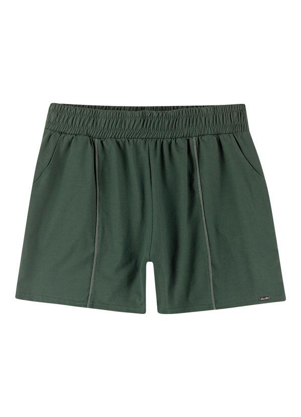 Maelle - Shorts Comfy com Bolsos Verde 3