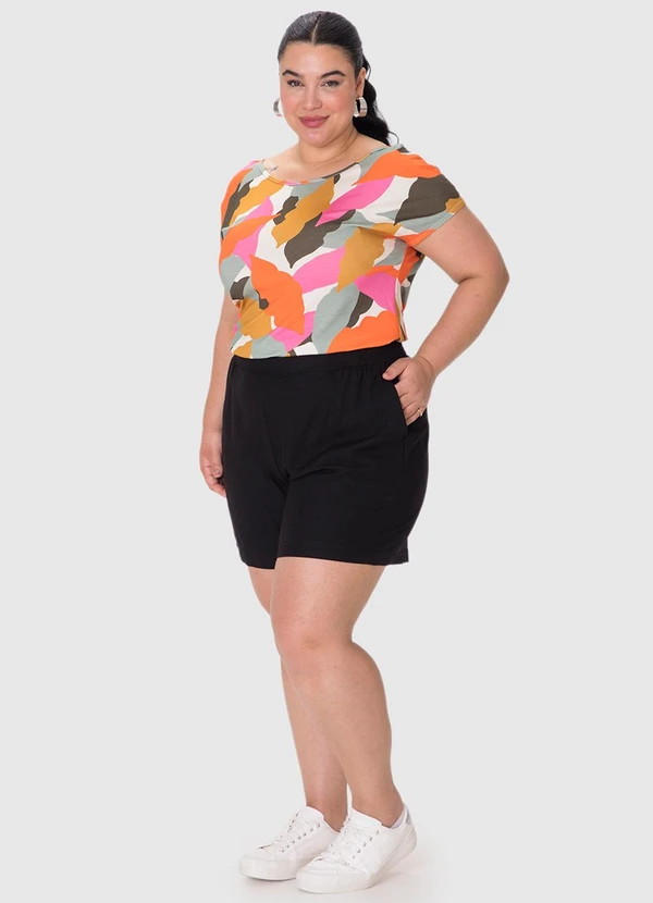 Malwee - Shorts em Viscolinho com Bolso PlusPreto 4