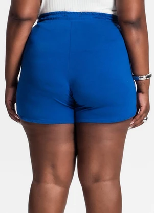 Secret Glam - Shorts Feminino Plus Size Azul - SECRET GLAM
