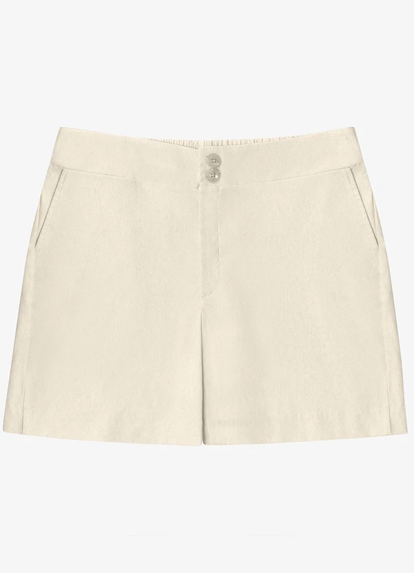 Secret Glam - Shorts Feminino Plus Size Bege 5