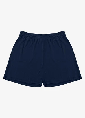 Secret Glam - Shorts Feminino Plus Size com Bolsos Glam Azul - SECRET GLAM