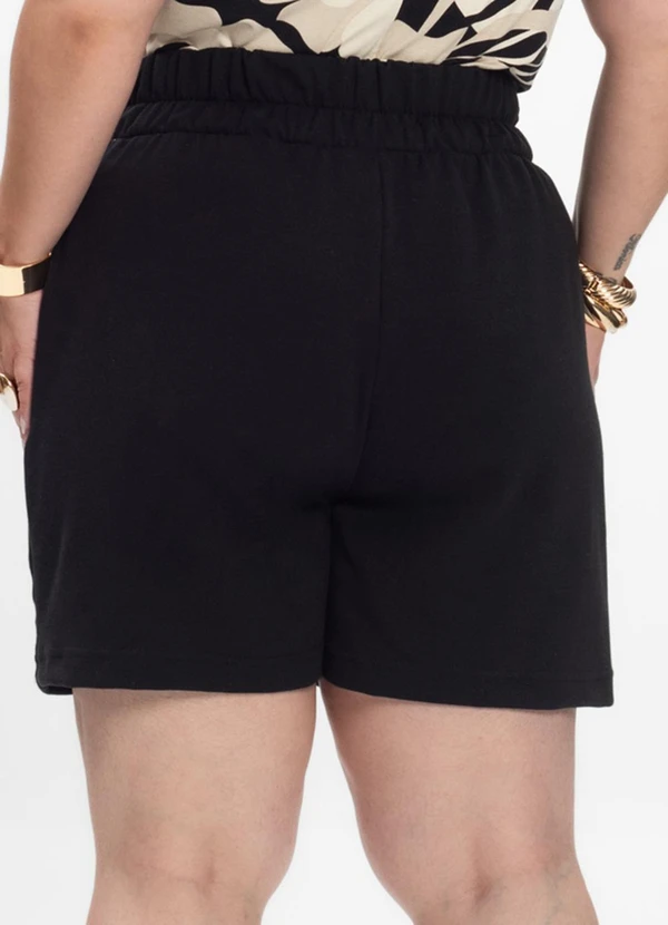Secret Glam - Shorts Feminino Plus Size Preto 2