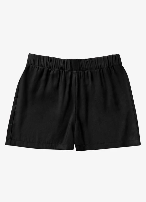 Secret Glam - Shorts Tecido Favo Plus Size Preto 6