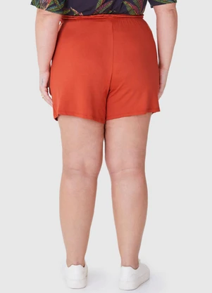 Malwee Plus - Shorts Terracota em Moletinho - MALWEE PLUS