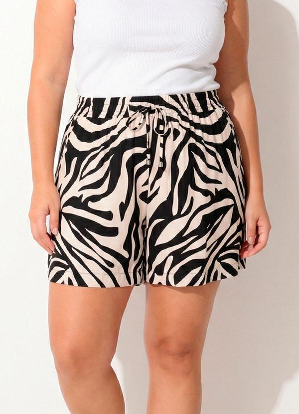 Shorts (Zebra) Viscose Plana