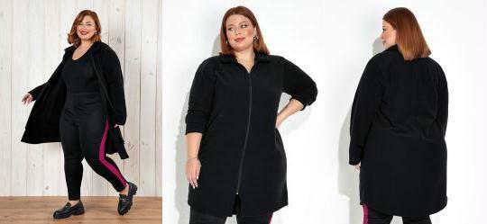 Sobretudo Preto Plus Size