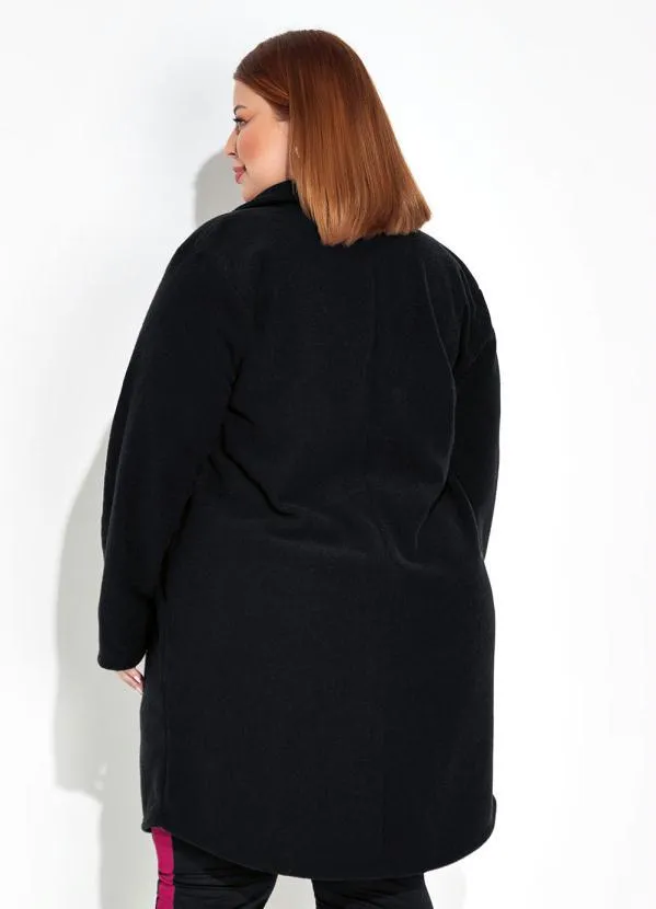 Marguerite - Sobretudo Preto Plus Size 4