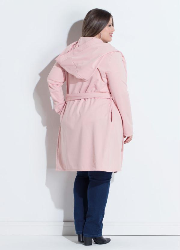Quintess - Sobretudo Rosa com Capuz e Bolsos Quintess 11