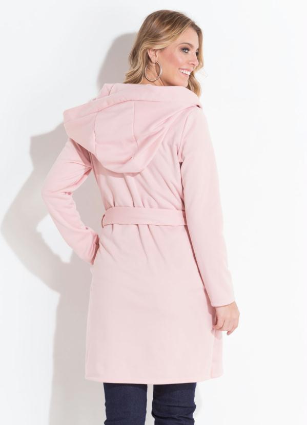 Quintess - Sobretudo Rosa com Capuz e Bolsos Quintess 3