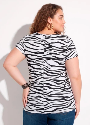 Blusa (Animal Print) Plus Size Marguerite - MARGUERITE