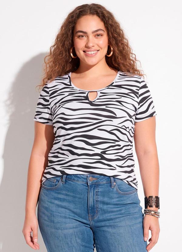 Blusa (Animal Print) Plus Size Marguerite