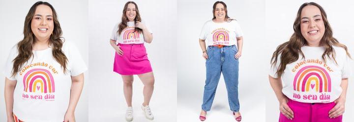 Blusa Branca em Malha de Algodo