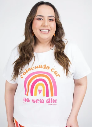 Marguerite - Blusa Branca em Malha de Algodão - MARGUERITE