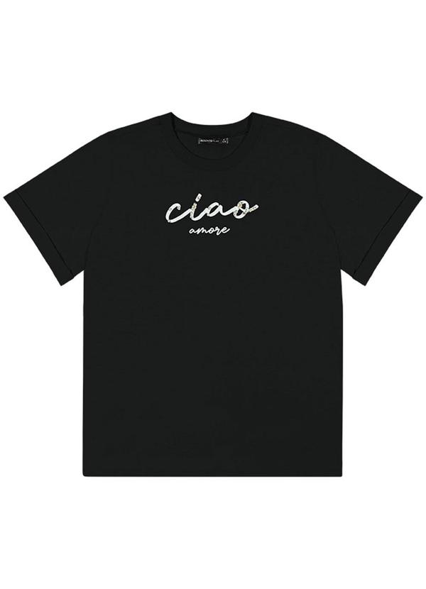 Rezzato - Blusa Ciao Adulto Plus Size Feminino Preto