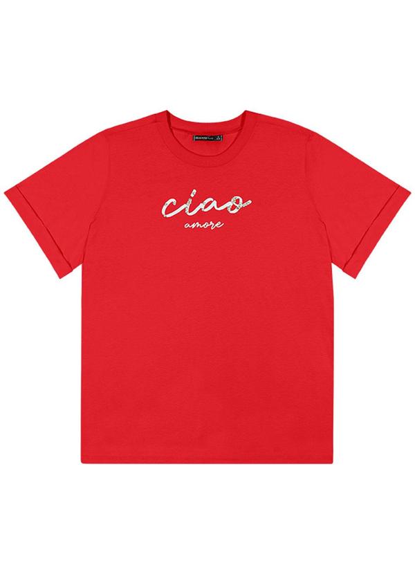 Rezzato - Blusa Ciao Adulto Plus Size Feminino Vermelho