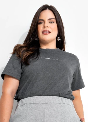 Marguerite - Blusa Cinza Escuro em Malha - MARGUERITE